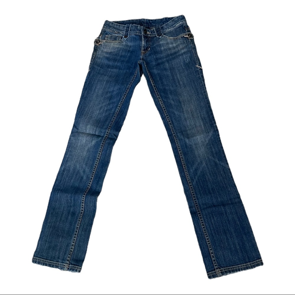 Armani Exchange Medium Wash Straight Leg Jeans